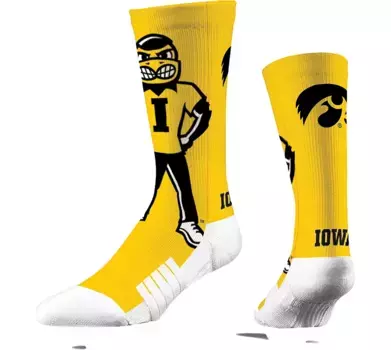 Носки-талисманы Strideline Iowa Hawkeyes