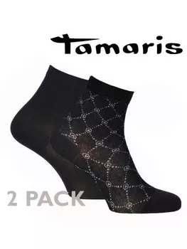 Носки Tamaris Kurzsckchen LOGO DESIGN, черный