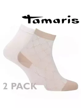Носки Tamaris Kurzsckchen LOGO DESIGN, цвет pearl