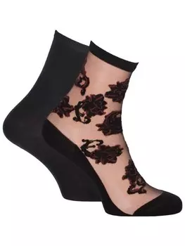 Носки Tamaris Sckchen, цвет black und bordeaux