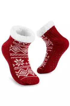 Носки-тапочки-красные CityComfort, красный