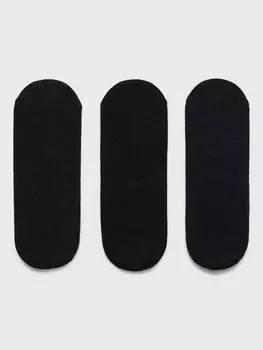 Носки-тапочки на силиконовой пятке Mango, черный