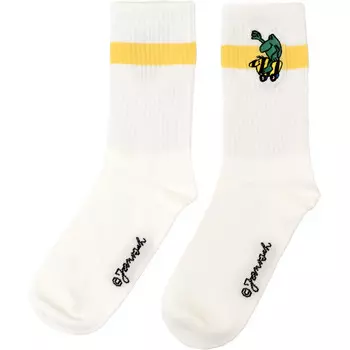 Носки-такси с тигровой уткой Bavarian Caps, белый