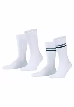 Носки TENNIS STRIPE 2-PACK WITH PATTERN Esprit, кремовый