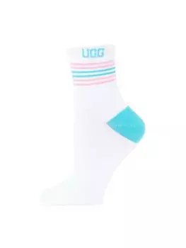 Носки Teslin в полоску из хлопковой смеси четверти Ugg, цвет pride logo