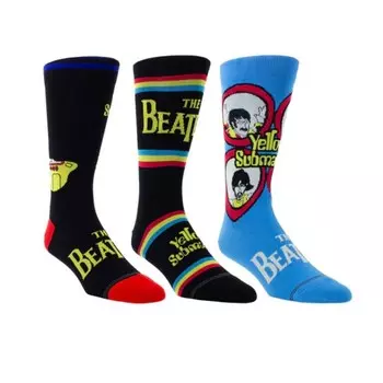 Носки The Beatles Желтые подводные лодки 3 шт. FlashPopup, мультиколор