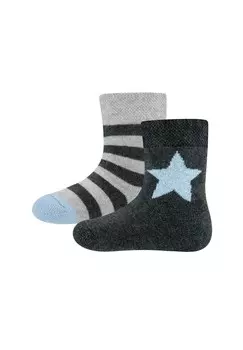 Носки THERMO 2ER PACK RINGEL/STERN Ewers, синий