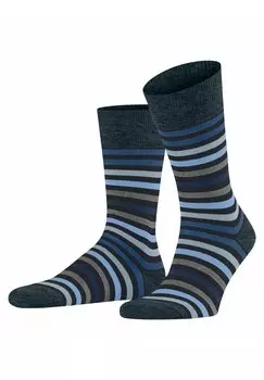 Носки TINTED STRIPE WARM FALKE, темно-синий