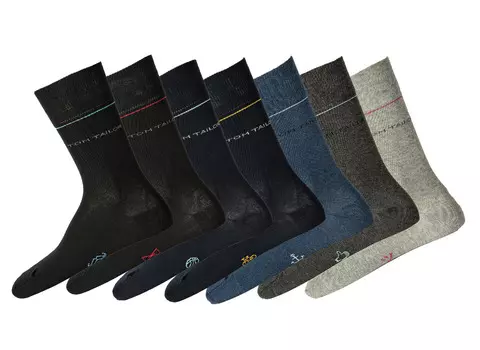 Носки Tom Tailor 7 шт, черный