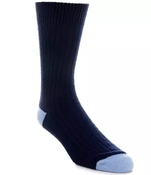 Носки Tommy Bahama Marlin в рубчик с круглым вырезом, синий