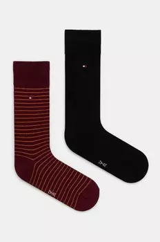 Носки Tommy Hilfiger, 2 пары, мультиколор