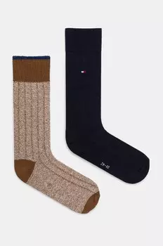 Носки Tommy Hilfiger, 2 пары, темно-синий