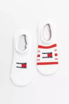 Носки Tommy Hilfiger, 2 пары Tommy Jeans, белый