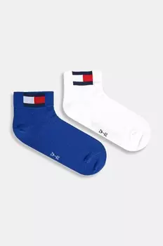 Носки Tommy Hilfiger, 2 пары Tommy Jeans, белый