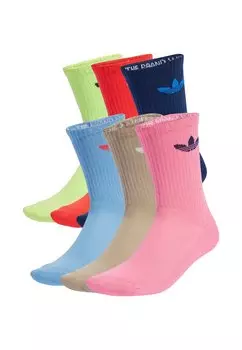 Носки TR CREW S 6PACK Adidas Originals, мультиколор