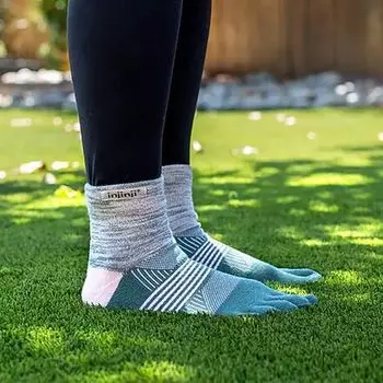 Носки Trail Midweight Mini-Crew CoolMax женские Injinji, цвет Kelp