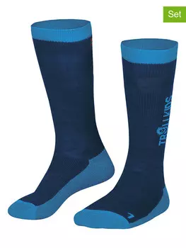 Носки Trollkids 2er-Set: Ski-/ Snowboardsocken Kids Ski, темно-синий