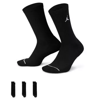 Носки U J EVERYDAY CUSH POLY CREW SOCKS Jordan, цвет Schwarz/Wei
