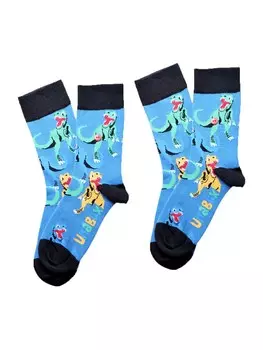 Носки UNABUX Socks Prints, разноцветный