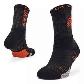 Носки Under Armour Curry Playmaker Crew Socks 'Black Orange', черный