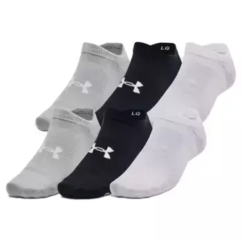 Носки Under Armour Essential no show 6 pairs, черный