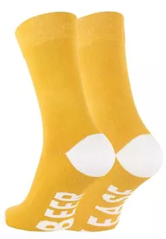 Носки UNDER-STATEMENT MIT WITZIGEN SPRCHEN Clark Crown, горчично-желтый