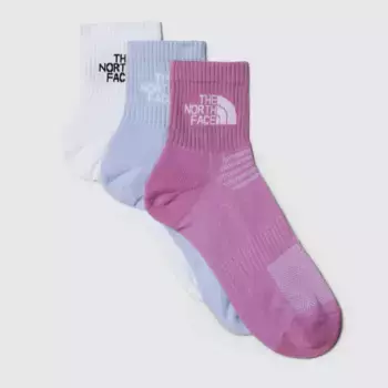 Носки унисекс 1/4 Multi Sport The North Face, белый/фиолетовый