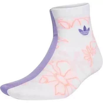 Носки унисекс, 2 пары Adidas Originals, 2 Pack (Purple+White Pink)
