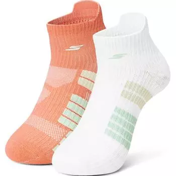 Носки унисекс, 2 пары Skechers, 2 Pack (Coral Pink+White)