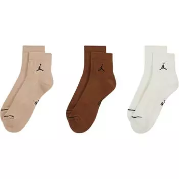 Носки унисекс, 3 пары, разноцветные Jordan, Clothing Sets (Umber+Brown+White)
