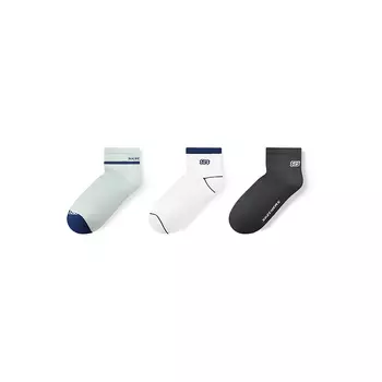 Носки унисекс, 3 пары Skechers, 3 Pack (White/Gray/Black Sand/047X)