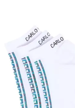 Носки UNISEX 3ER PACK DEROMEDI Carlo Colucci, белый