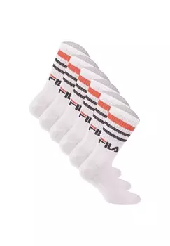 Носки UNISEX 6 PACK STREET SPORT LIFESTYLE STRIPES Fila, белый