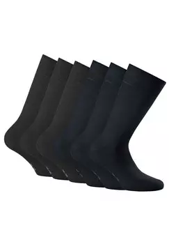 Носки UNISEX 6ER PACK KURZ EINFARBIG Rohner Advanced Socks, черный