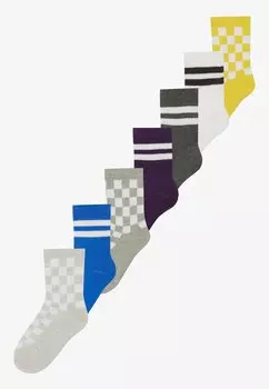 Носки Unisex 7 Pack Yourturn Kids, цвет white/purple/blue