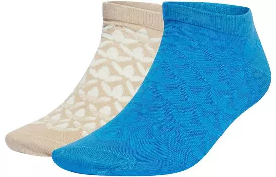 Носки унисекс Adidas Originals, цвет 2 double mounts (beige + air force blue)
