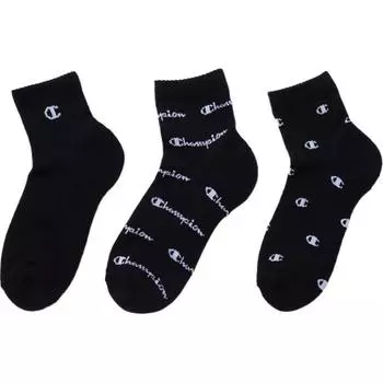 Носки унисекс Champion, 3 Pack (Black)