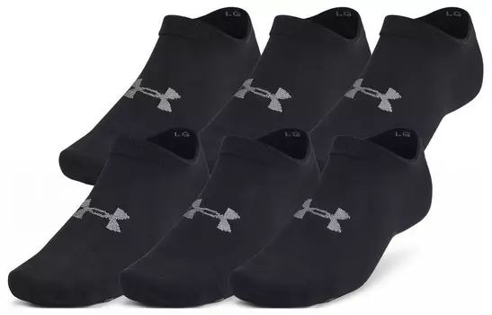 Носки унисекс до щиколотки Under Armour, цвет 6PCS (Black)