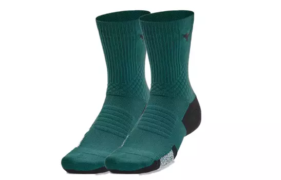 Носки унисекс до середины голени, 1 упаковка, цвет Coastal Cyan Under Armour, 1 Pack (Coastal Cyan)