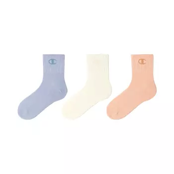 Носки унисекс до середины голени, 3 пары, разноцветные Champion, Mixed Color (Crew Socks-3 Pack)