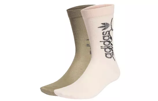 Носки унисекс до середины голени Adidas Originals, Pink Tin/Earth Umber