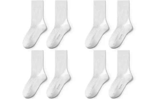 Носки унисекс до середины голени Mast Point, 4 Pack (Black, White, Dark Gray, Camel)