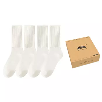 Носки унисекс до середины голени ZEROIN, Beige Yellow+Black+Dark Gray+Dark Coffee