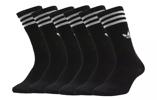 Носки унисекс до середины икры adidas originals, 6 упаковок
