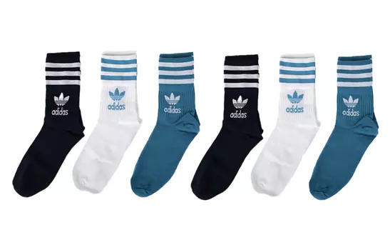 Носки унисекс до середины икры Adidas Originals, цвет A set of three pairs