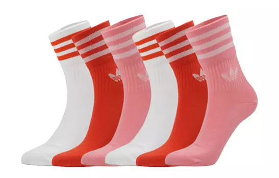 Носки унисекс до середины икры Adidas Originals, цвет 6 Pack