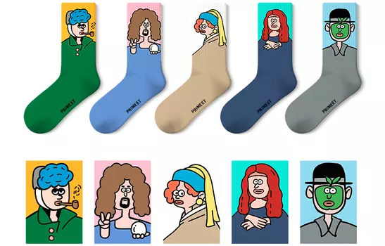 Носки унисекс до середины икры Primeet Paimi