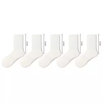 Носки унисекс до середины икры Primeet Paimi, Модель сетки 3 белые 10см + 2 черные 10см