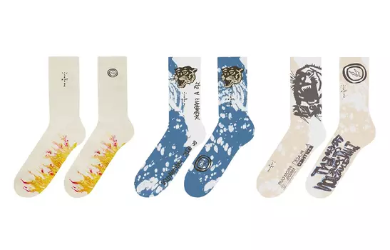 Носки унисекс до середины икры Travis Scott