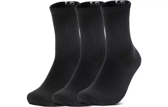 Носки унисекс до середины икры Under Armour, цвет 3 Pack (Black)